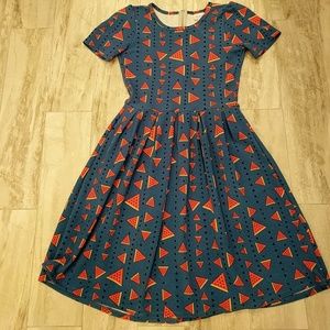 S Lularoe Amelia dress, watermelon